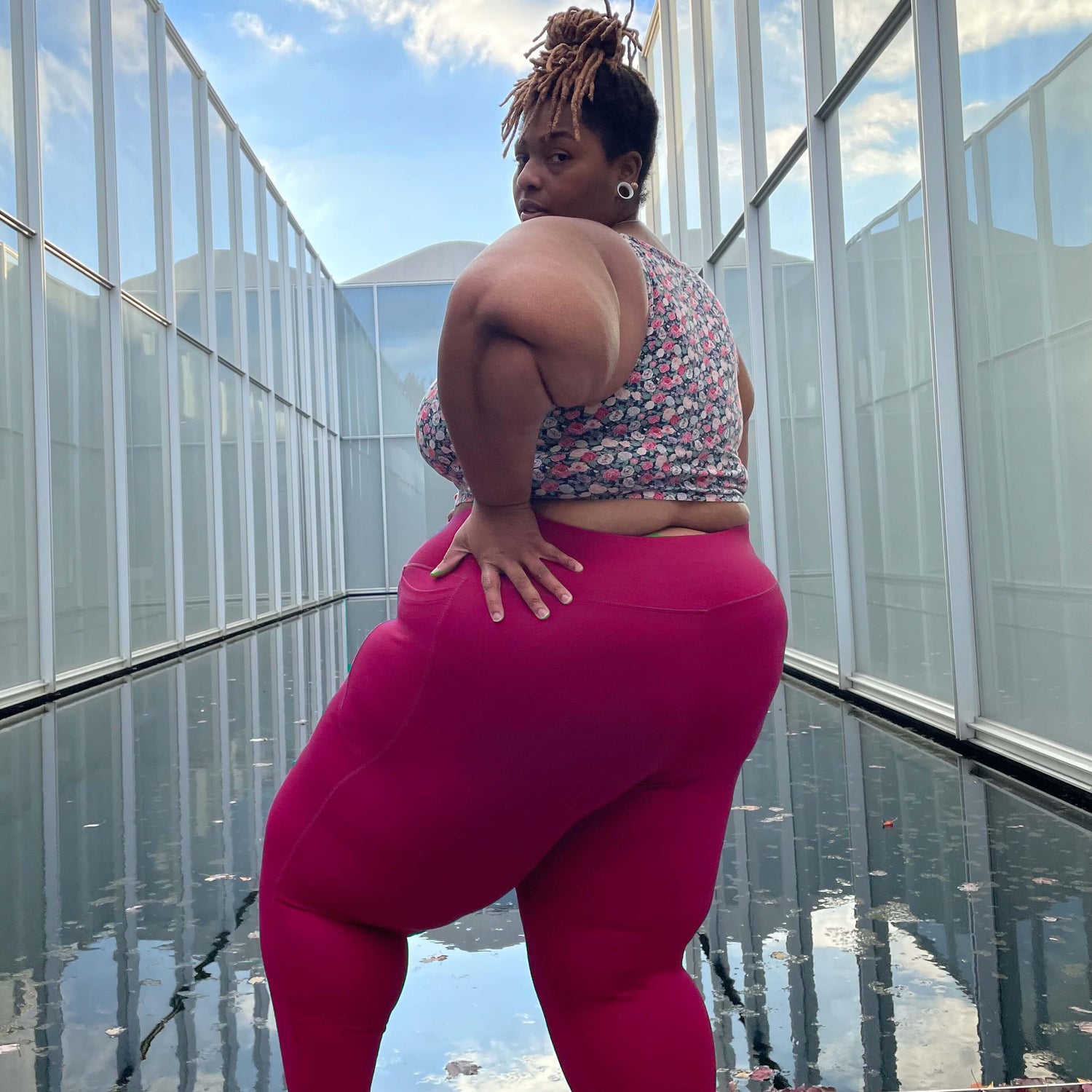 Squat Proof Long Leggingsit - Vadelma Pie