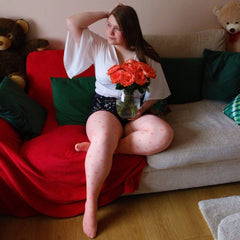 Sukkahousut - 40 Denier Polka - Abricot