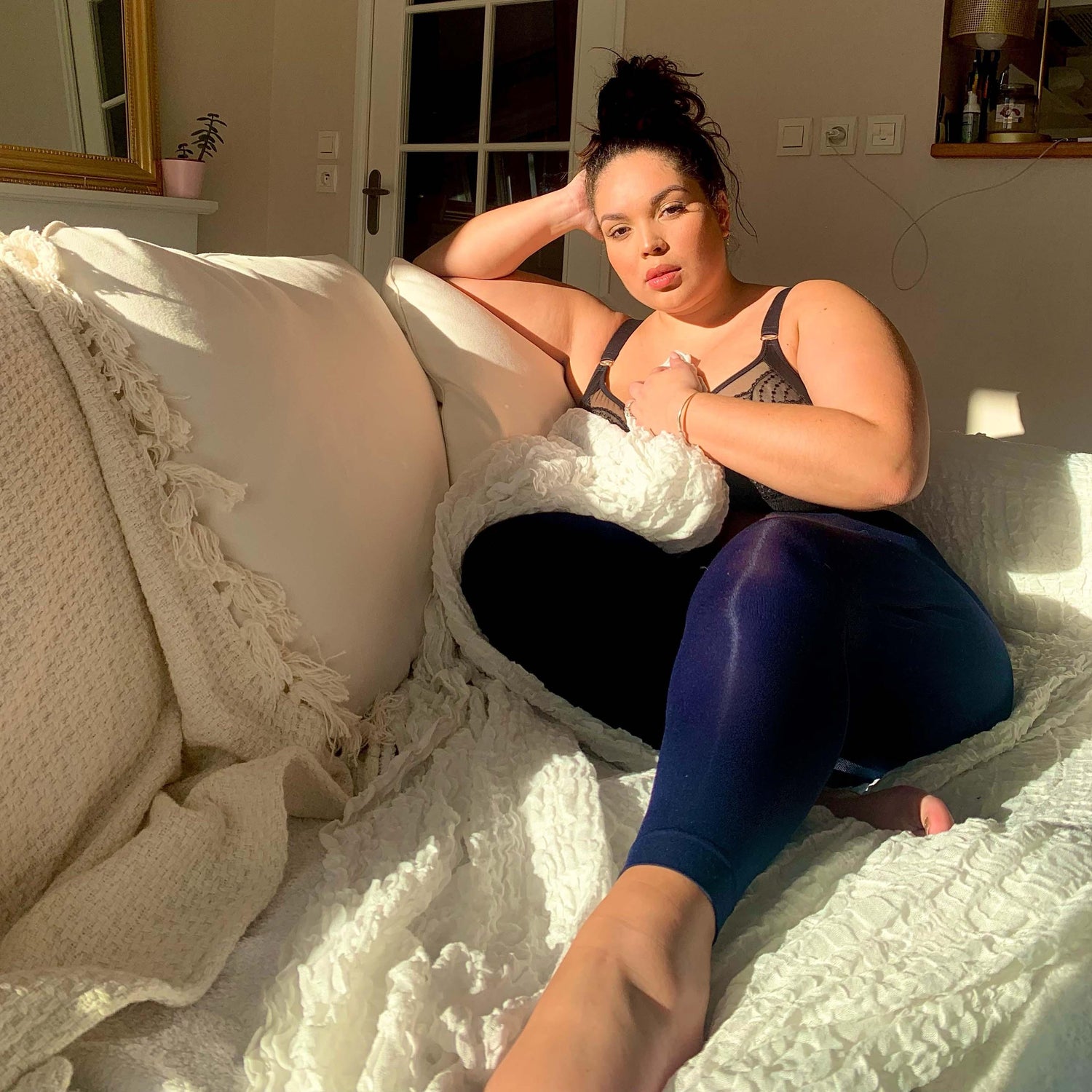 Collants sans pieds - Marine