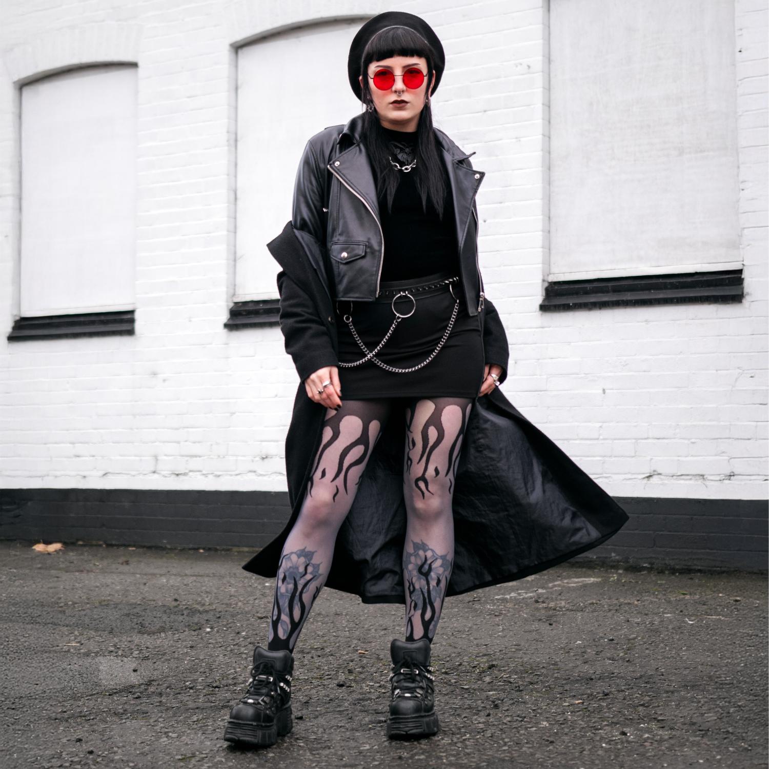 Collants transparents Flames