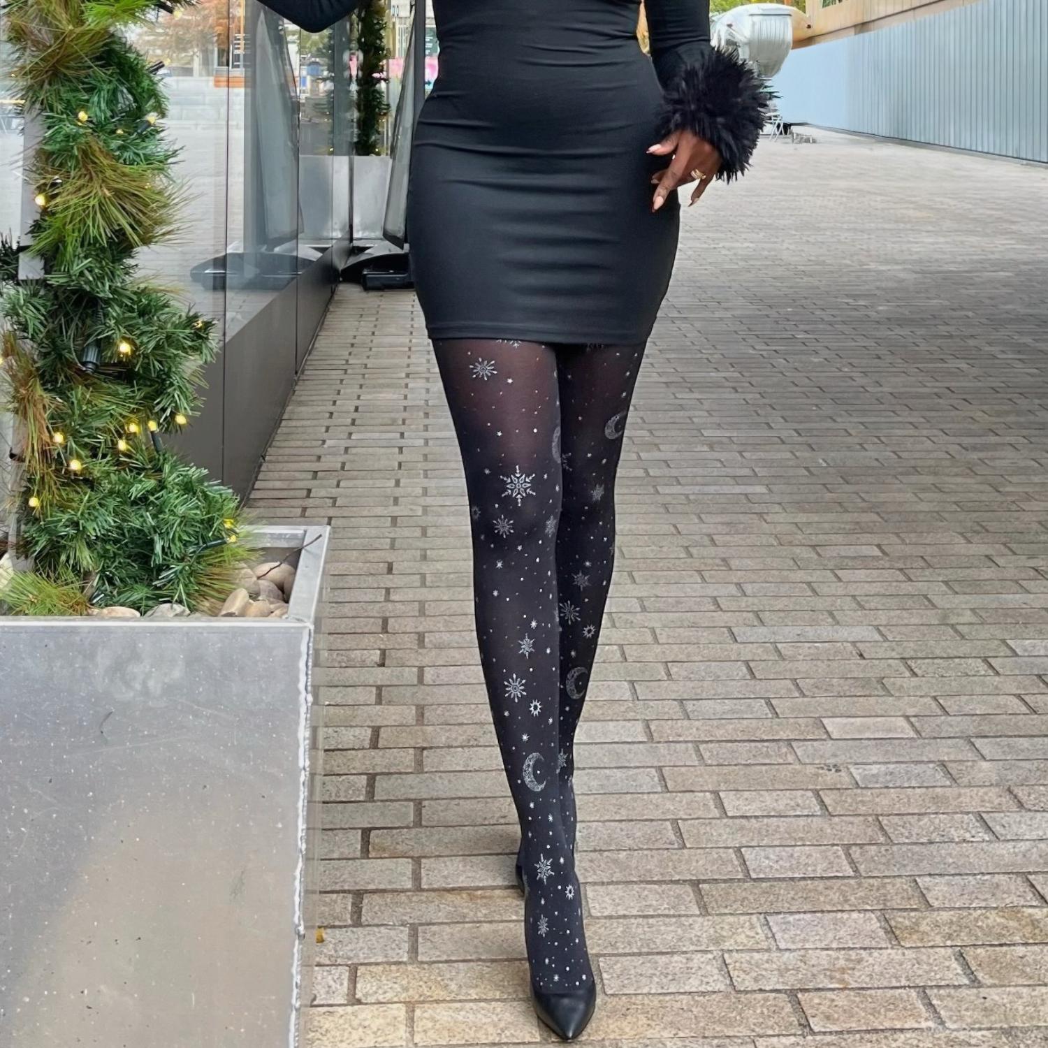 Collants opaques 80 deniers - Solstice d'hiver