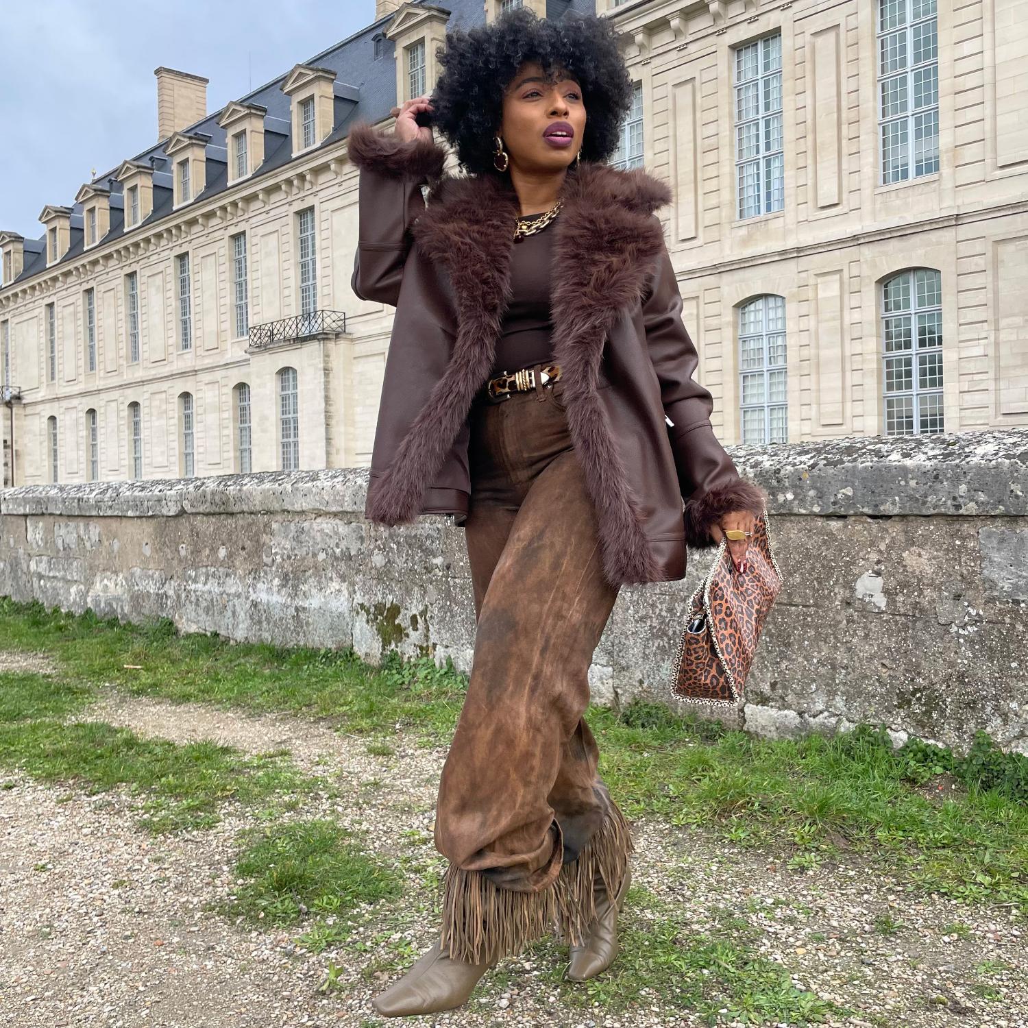 Veste aviateur Amelia - Marron