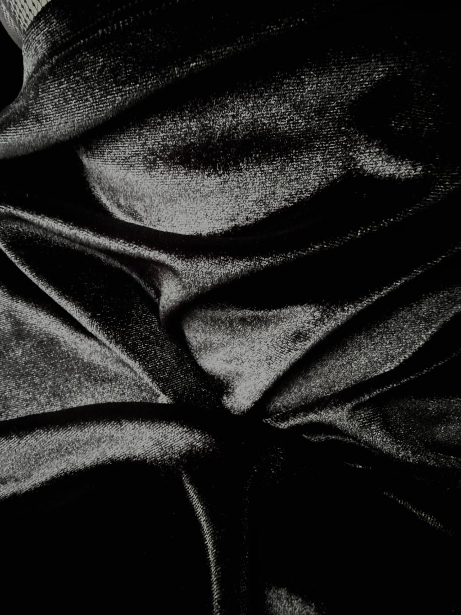 Robe de poupée en velours - Noir