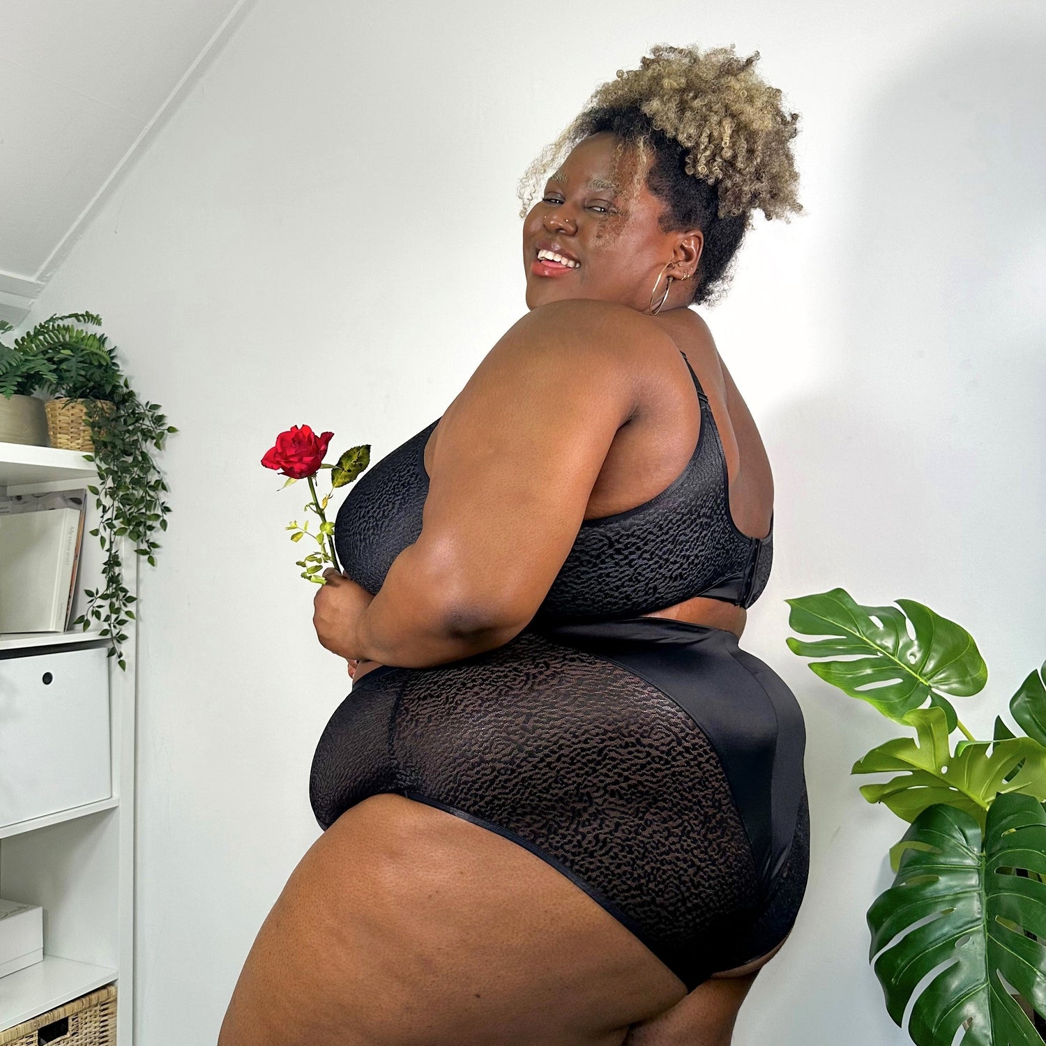 Culotte intégrale en coton biologique - Léopard