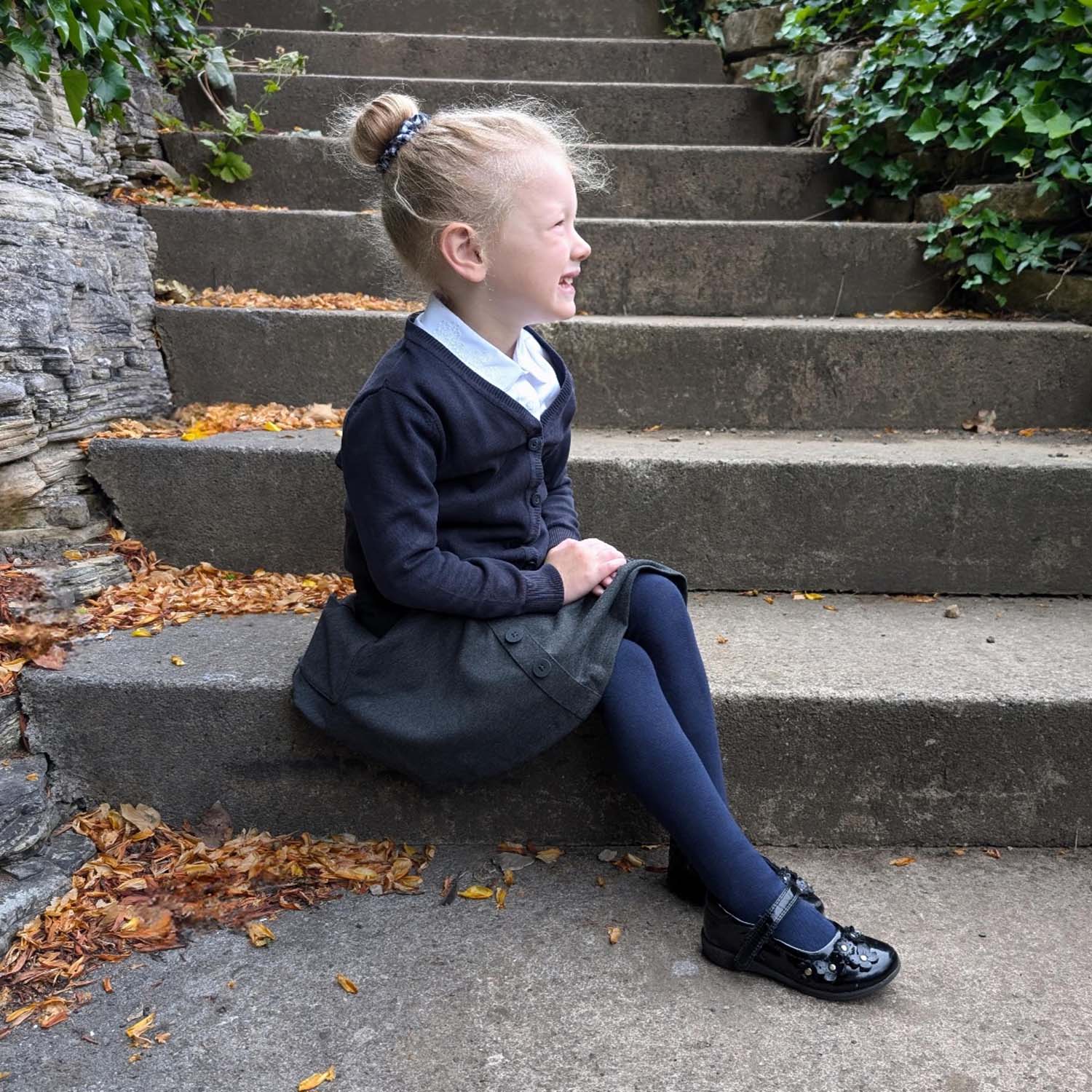 Collants en coton pour enfants - Marine
