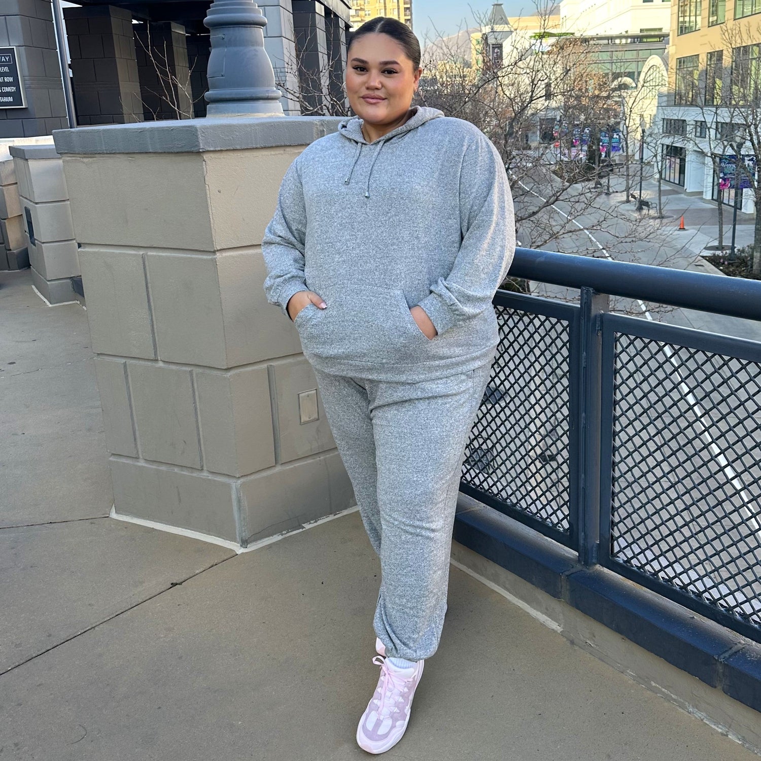 Sweat à capuche - Gris Marl