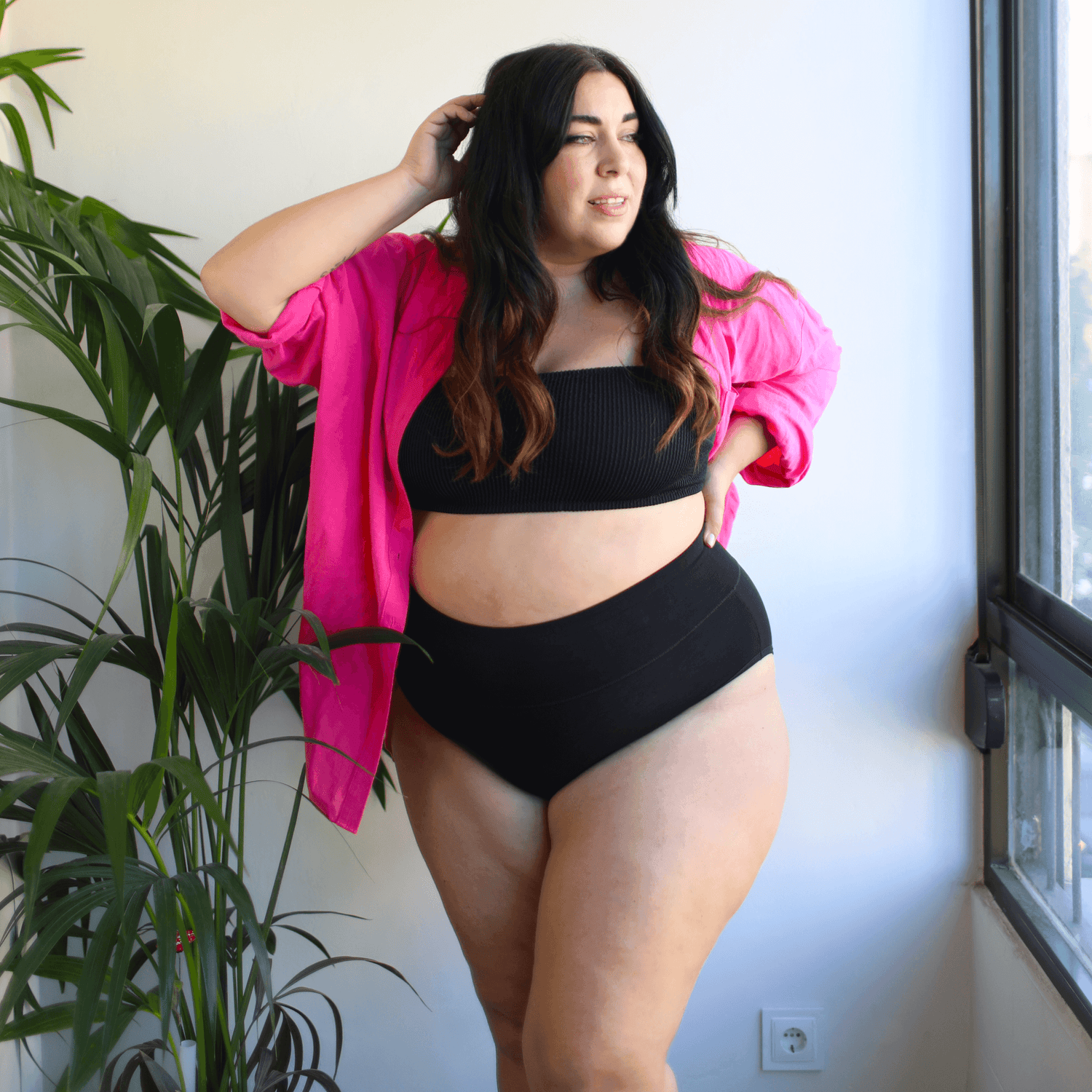 Culotte intégrale - 3 paires en noir