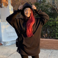 Longline Hoodie - Noir - Snag