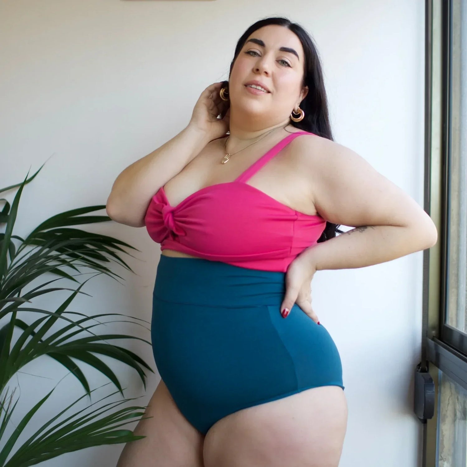 Culotte taille haute en coton biologique - Aurora