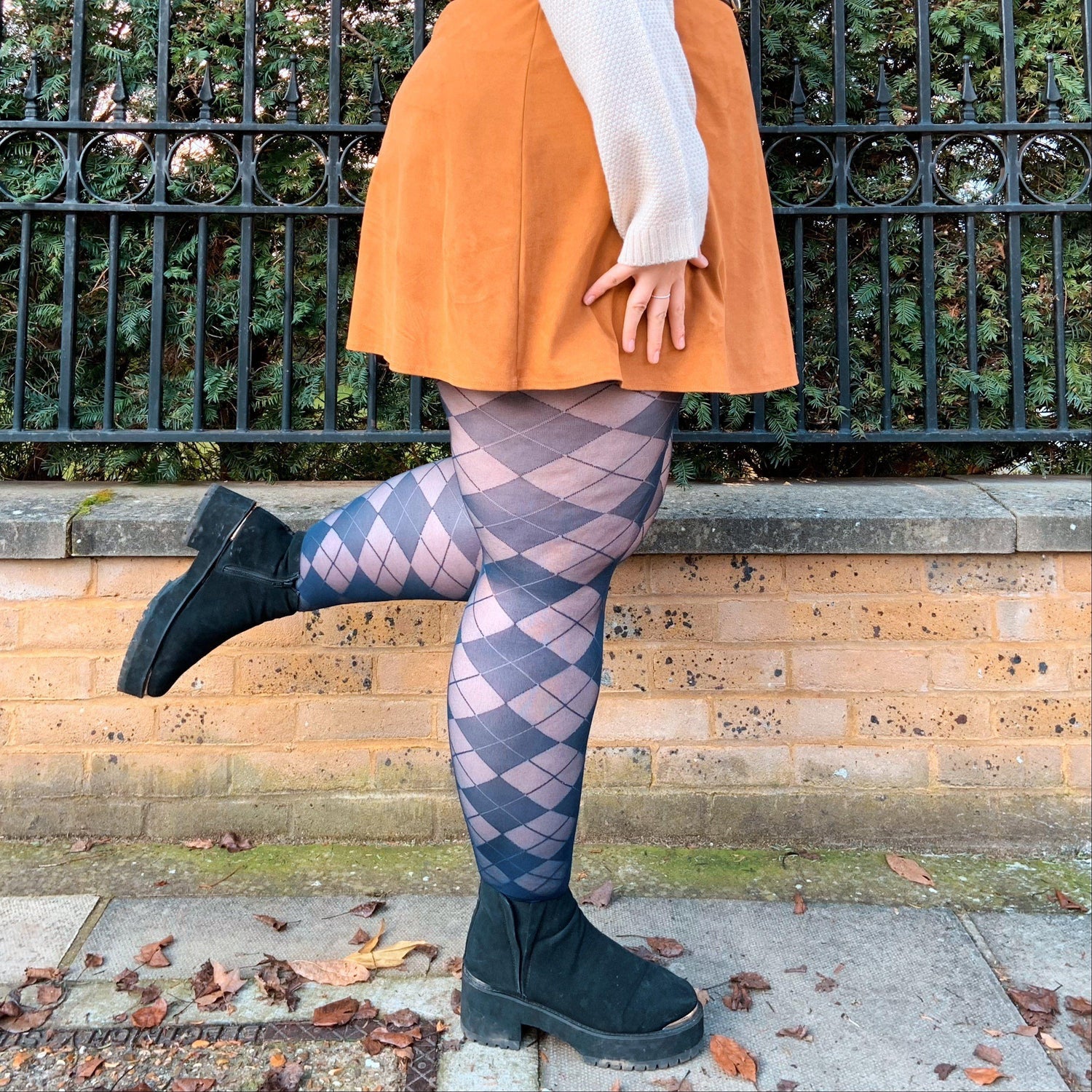 Collants diamantés - Marine