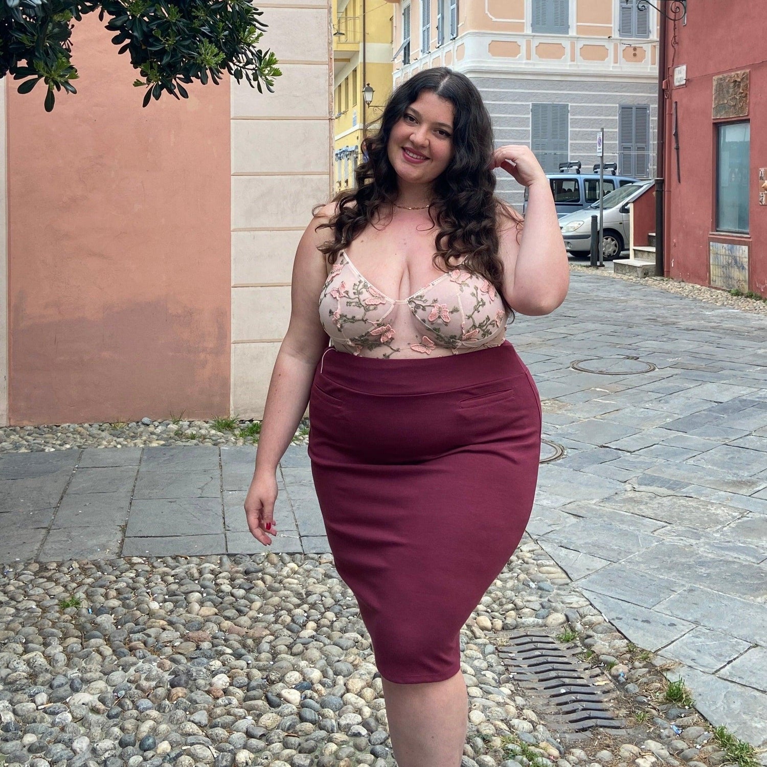 Jupe crayon - Burgundy