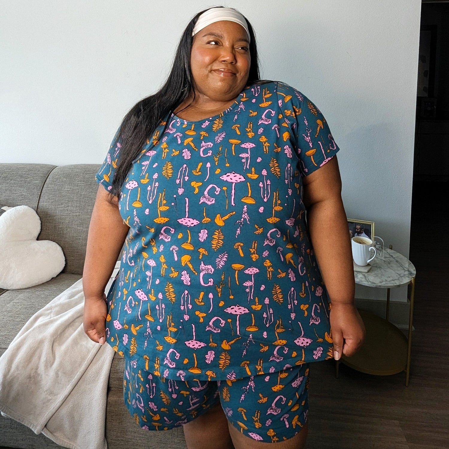 Haut de pyjama en coton biologique - Mushie Patch