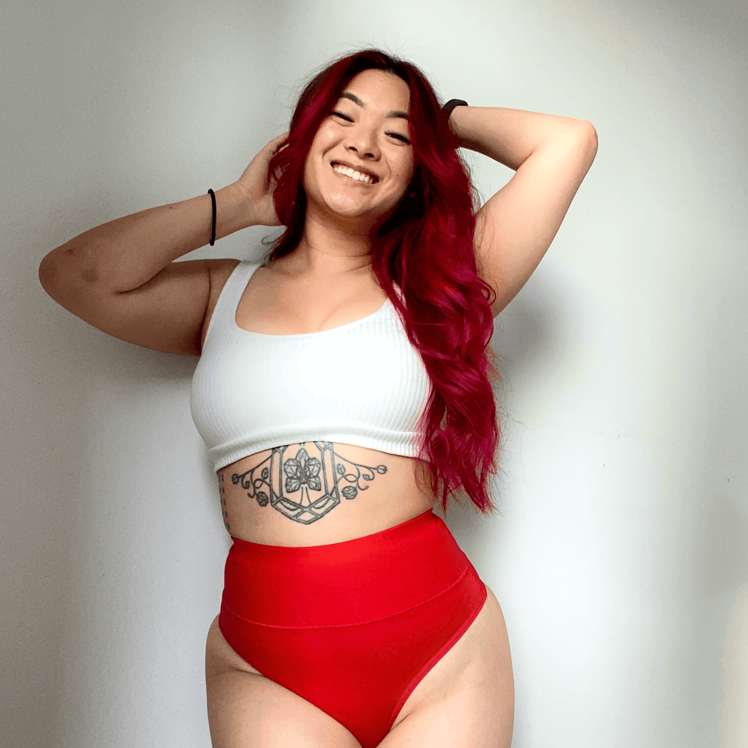 Culotte à jambe haute en coton biologique - Lobster