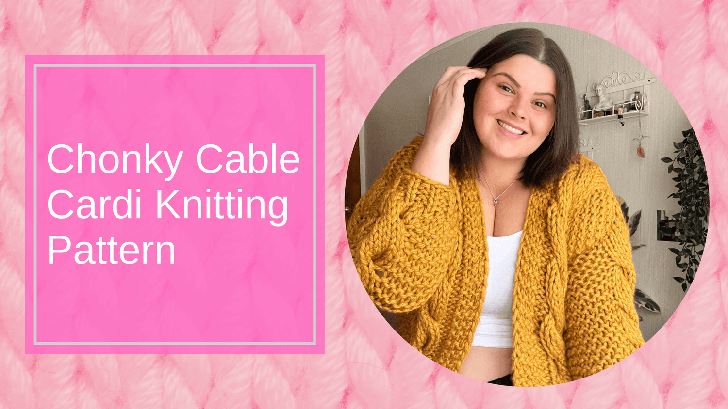 Schema di cardi in maglia a cavi con filato Chonky - Snag