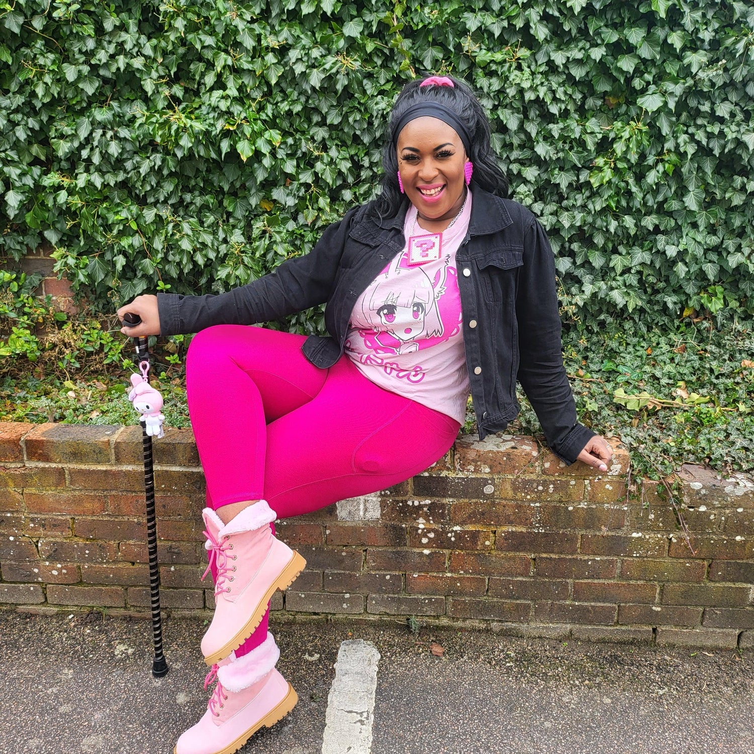 Leggings corti Squat Proof - Torta di lamponi