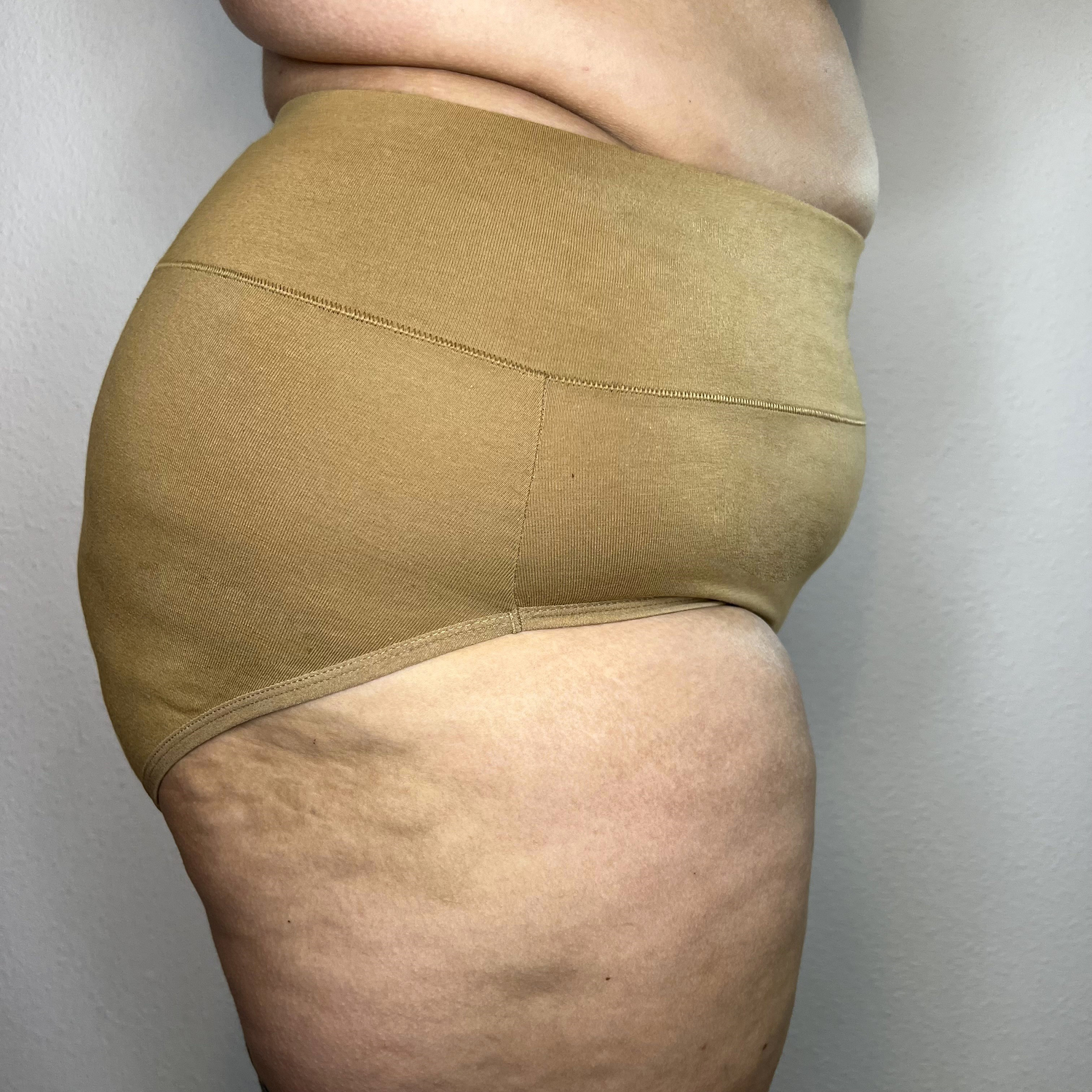 Slip integrale in cotone biologico - Caramello