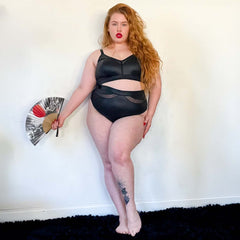 Aura - Reggiseno a coppa intera taglia 5 - Slip taglia E