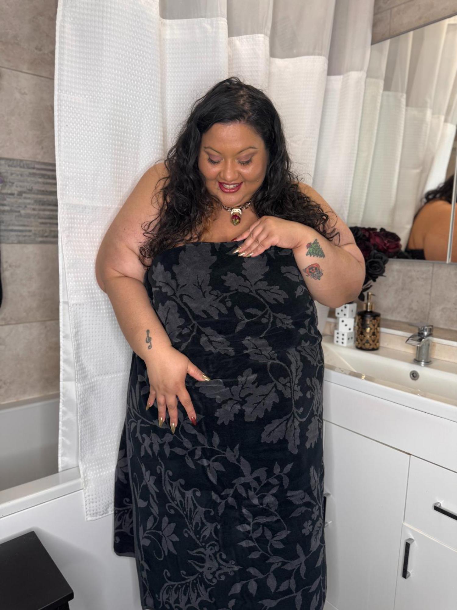 Asciugamano Plushie - Pipistrelli floreali