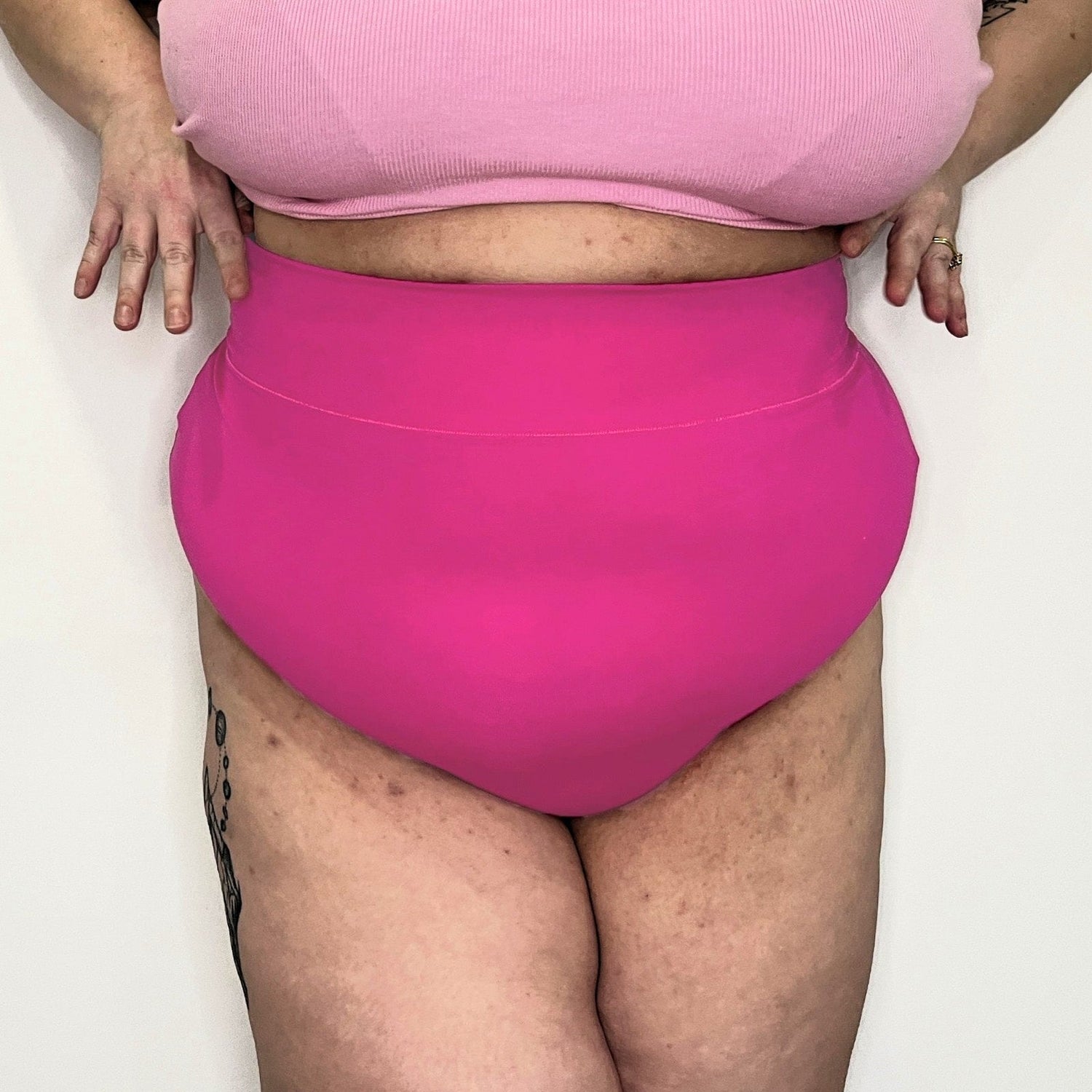 Mutandine a vita alta in cotone biologico - Barbara