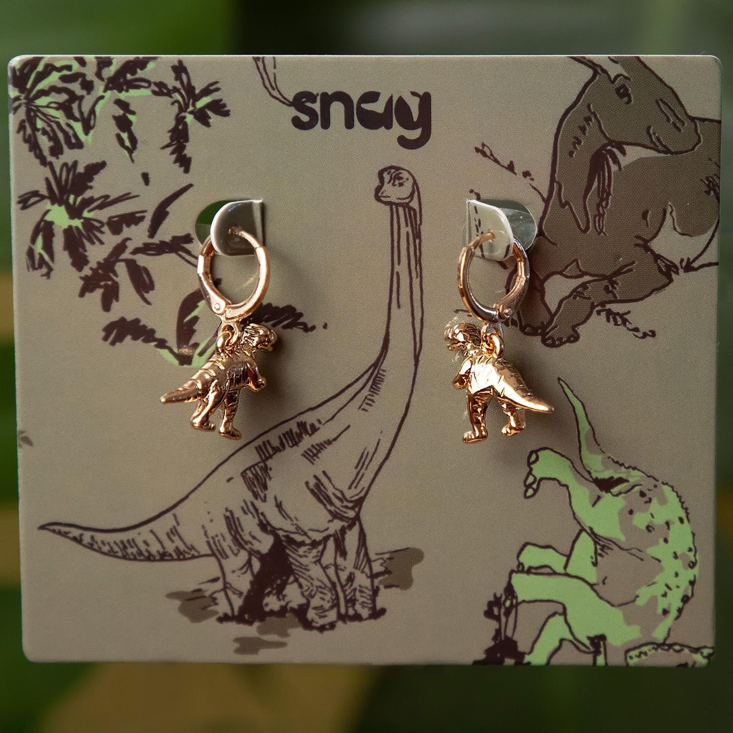 Orecchini a cerchio Dinosauro - Oro