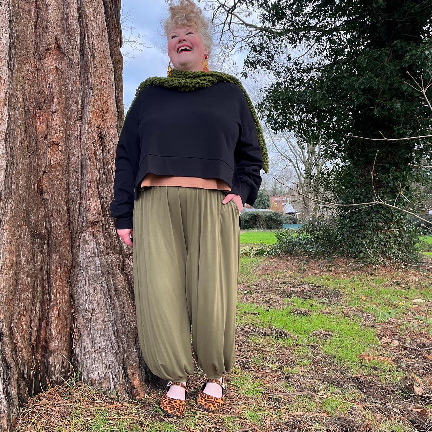 Pantaloni Claudette - Oliva