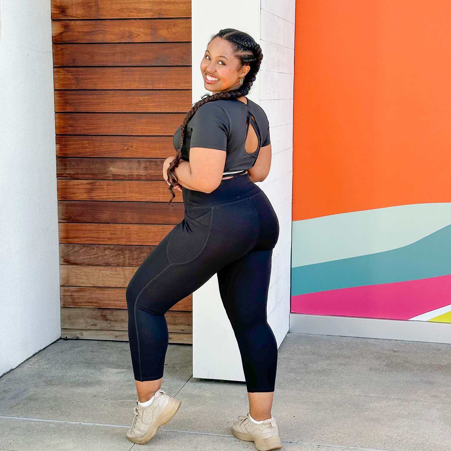Leggings corti a prova di squat (V2) - Pacchetto di 2 paia
