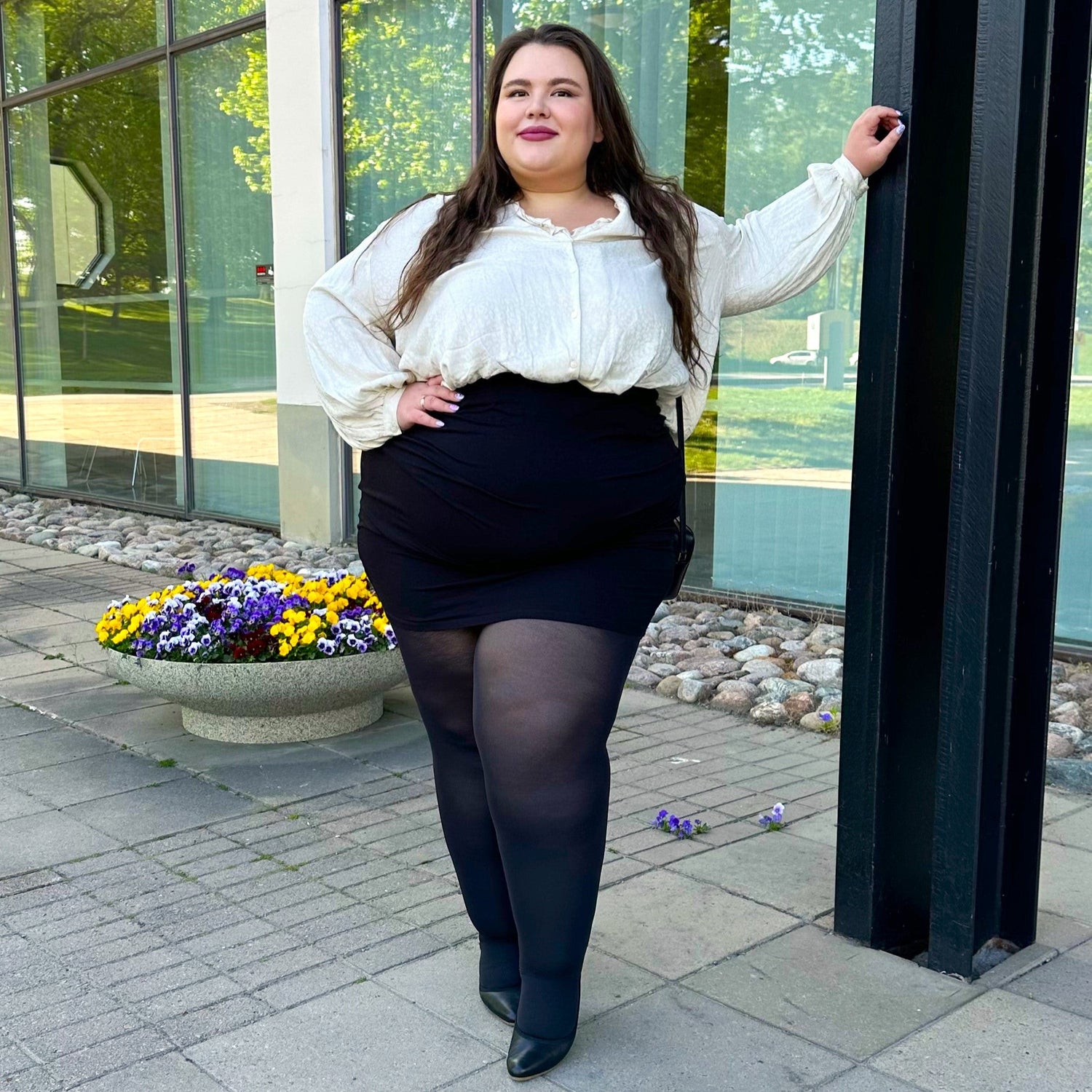 Collant a compressione leggera Huggy - Nero