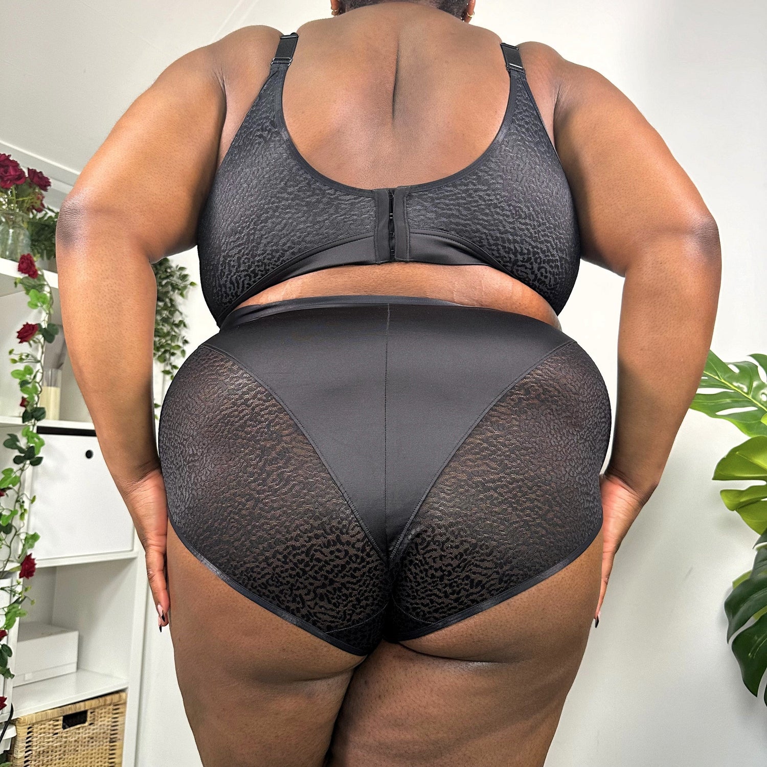 Slip integrale in cotone biologico - Leopardo