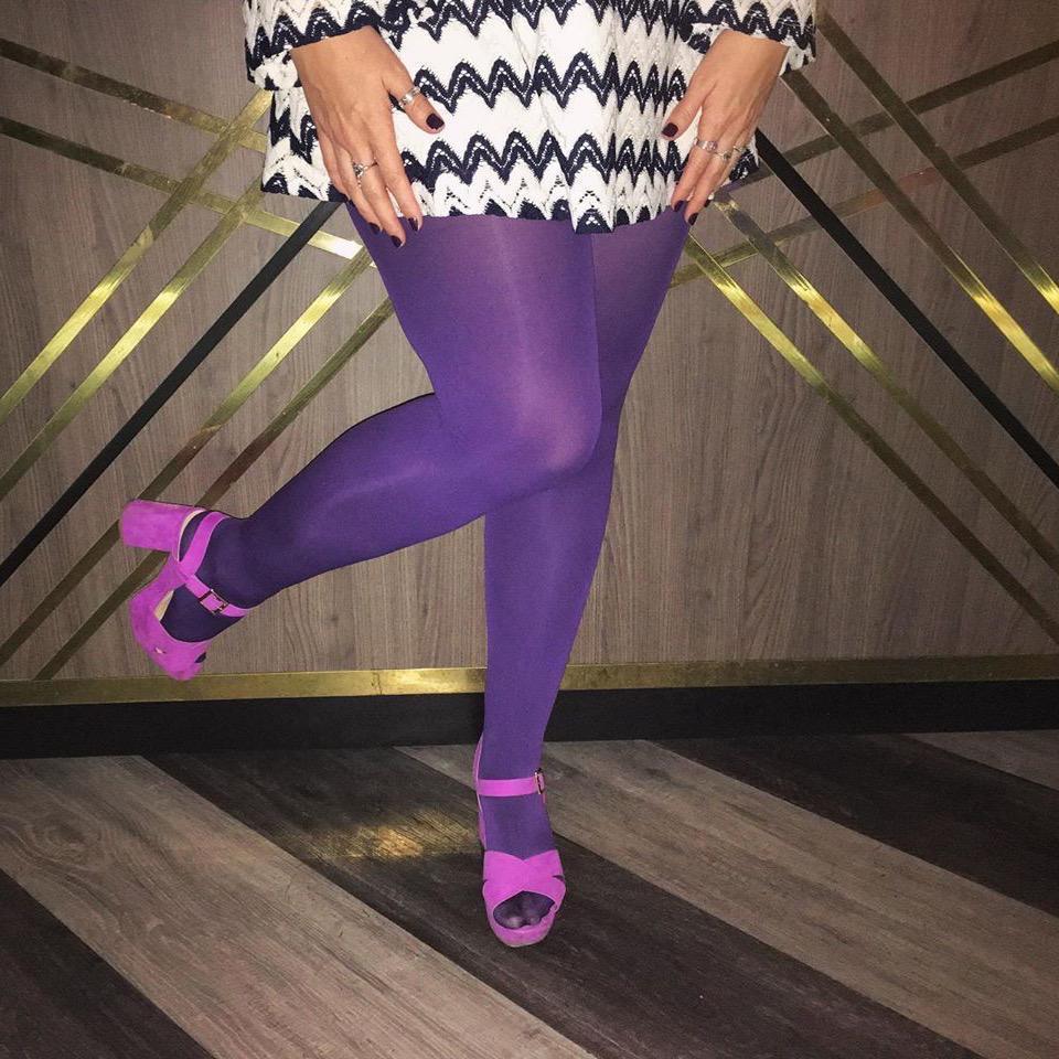 Collant 80 denari - Suffragette Purple - Snag
