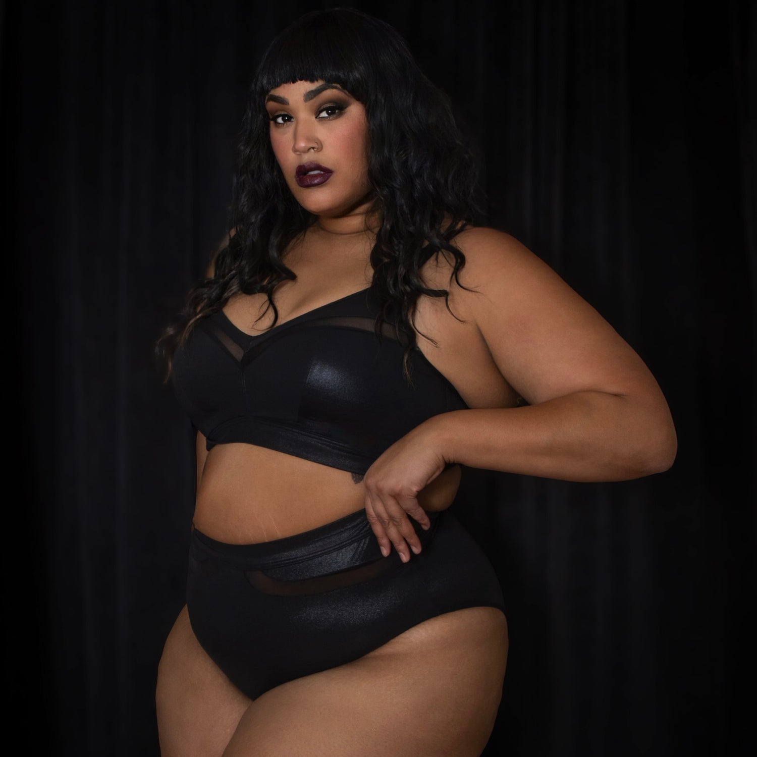 Siren faux lederen tailleslip