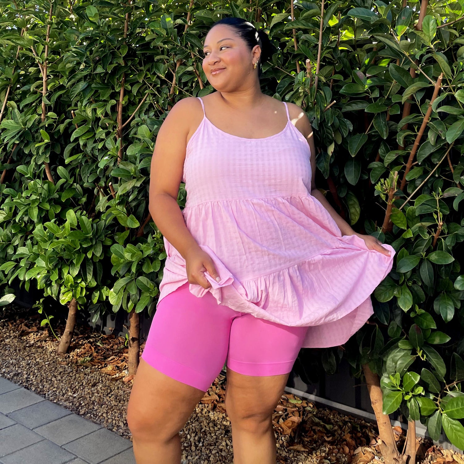 Blijf Kalm Kopvoorn Wrijven Shorts - Pink Lady