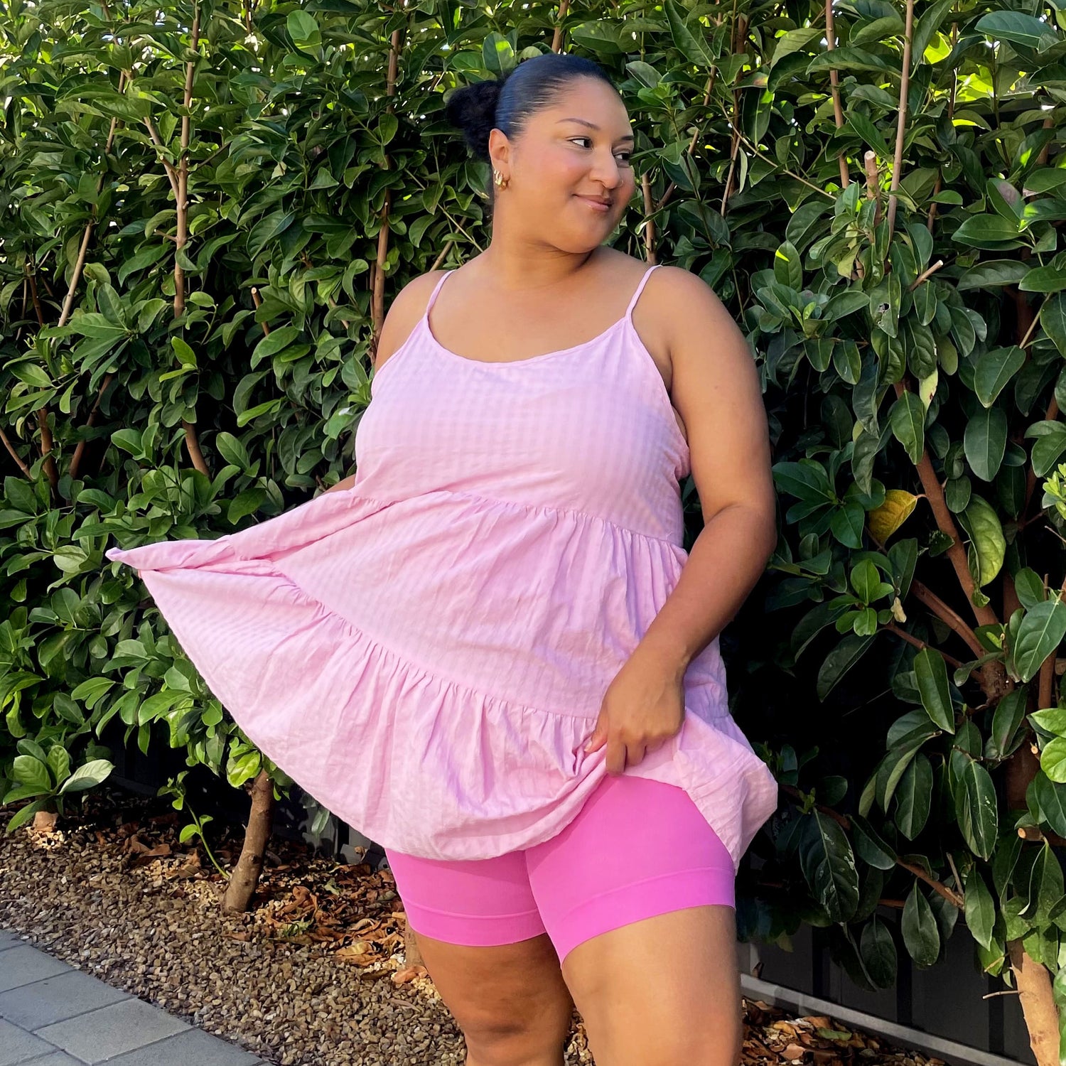 Blijf Kalm Kopvoorn Wrijven Shorts - Pink Lady