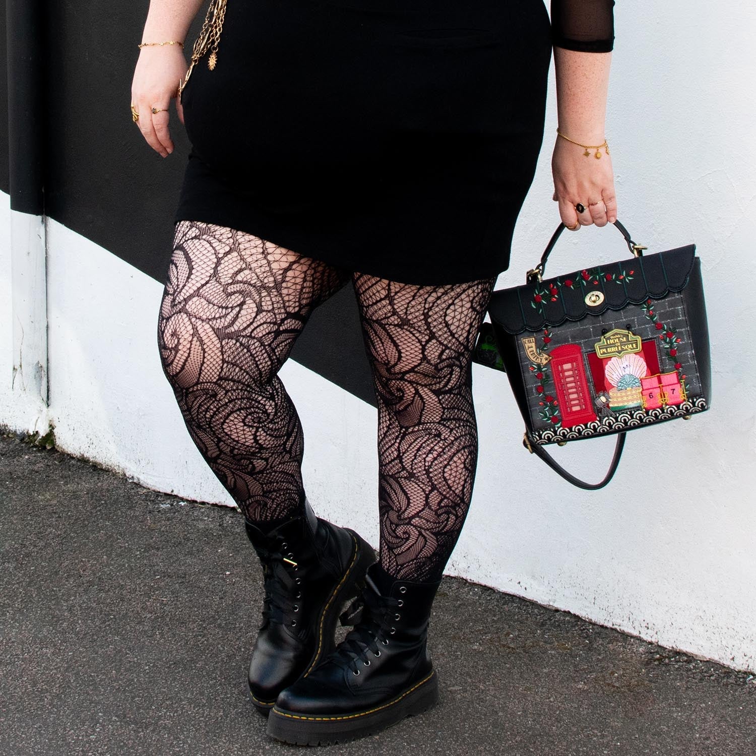 Thighs The Limit Visnetpanty - Timewarp - Black