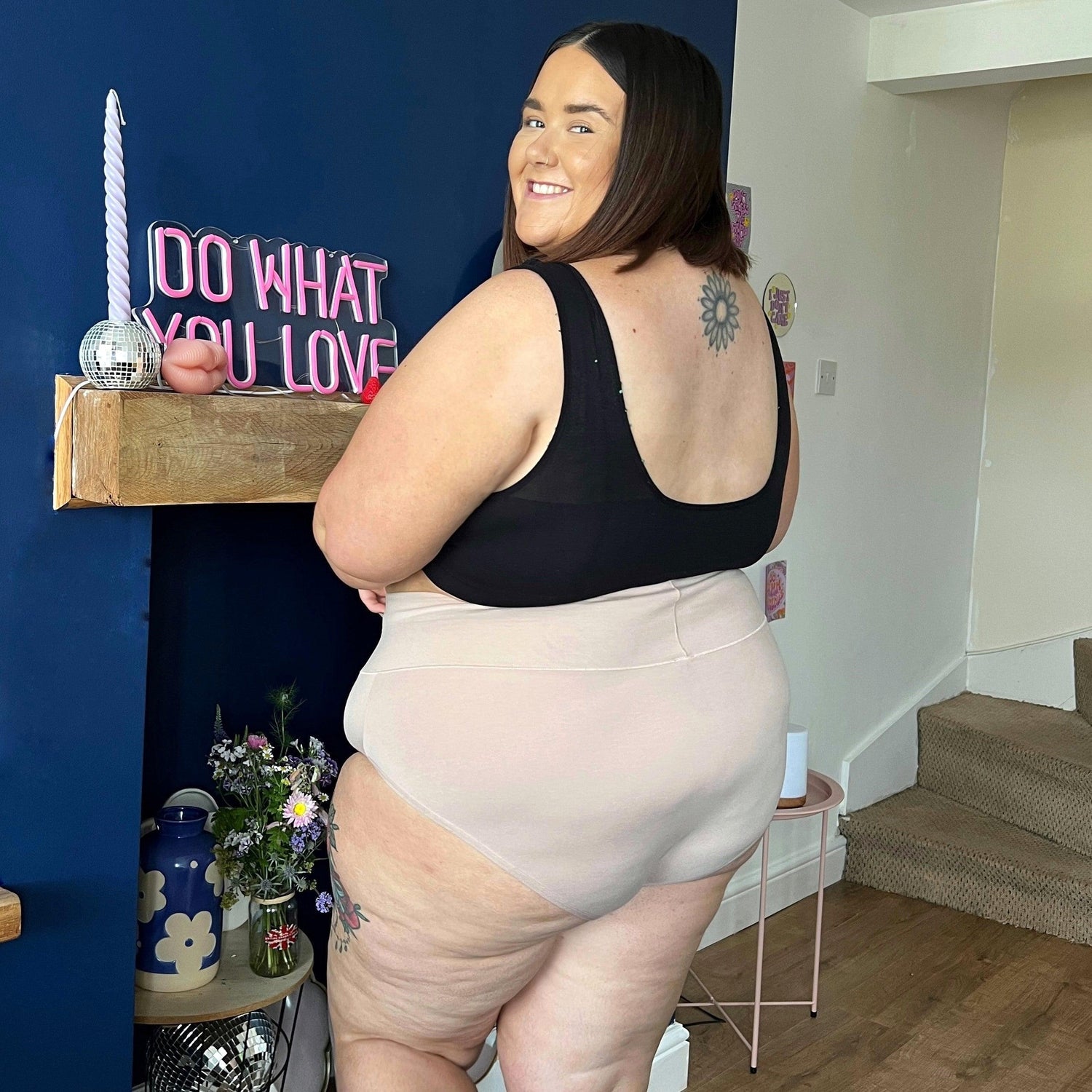 Korte onderbroek van biologisch katoen - Melkfles