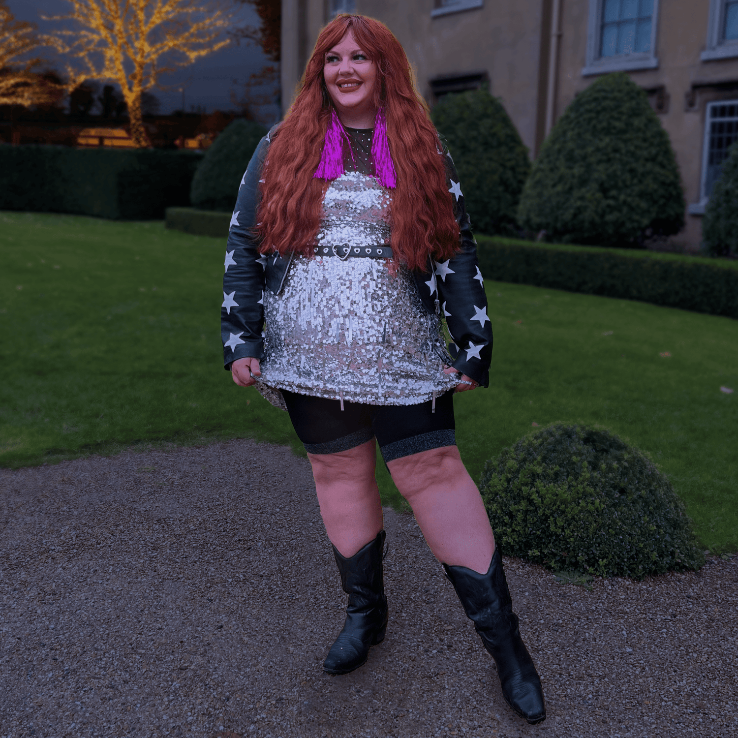 Stay Cool Chub Rub Lurex Short - Zwart