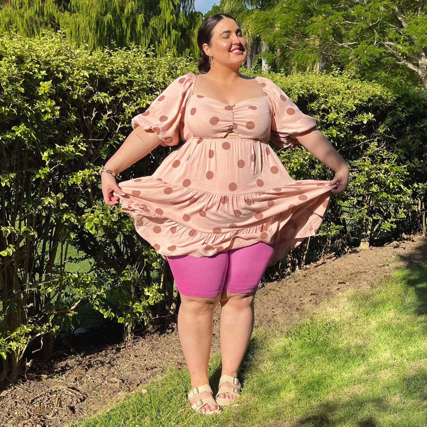 Blijf Kalm Kopvoorn Wrijven Shorts - Pink Lady