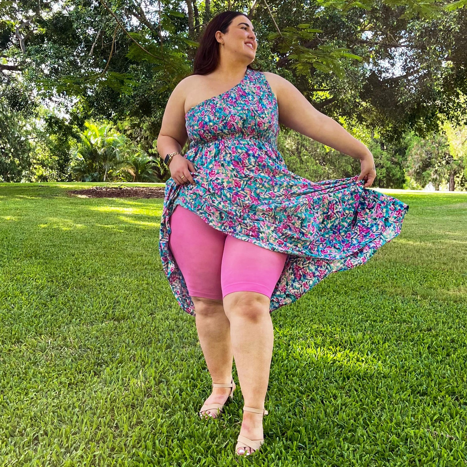 Blijf Kalm Kopvoorn Wrijven Shorts - Pink Lady