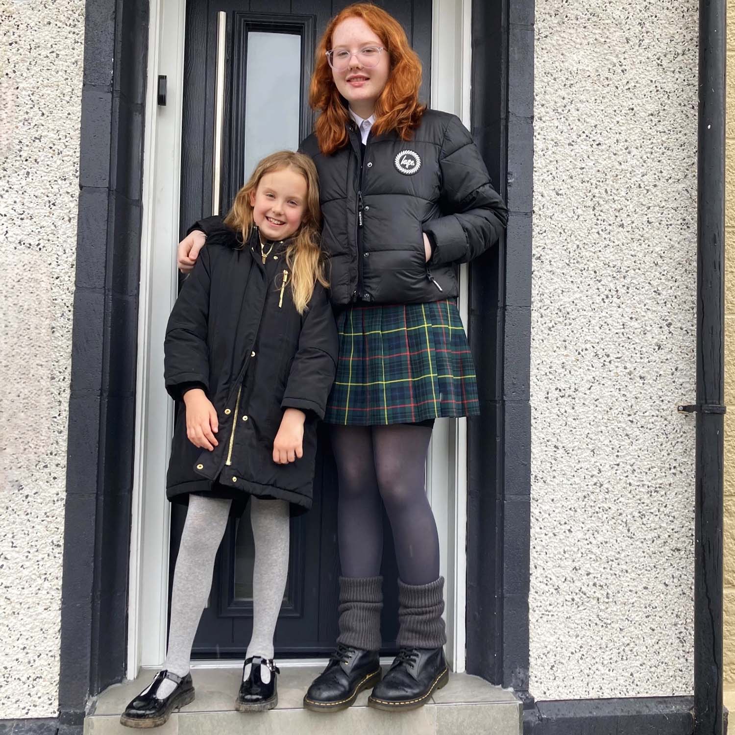 Katoenen kindermaillot - Grijs gemêleerd