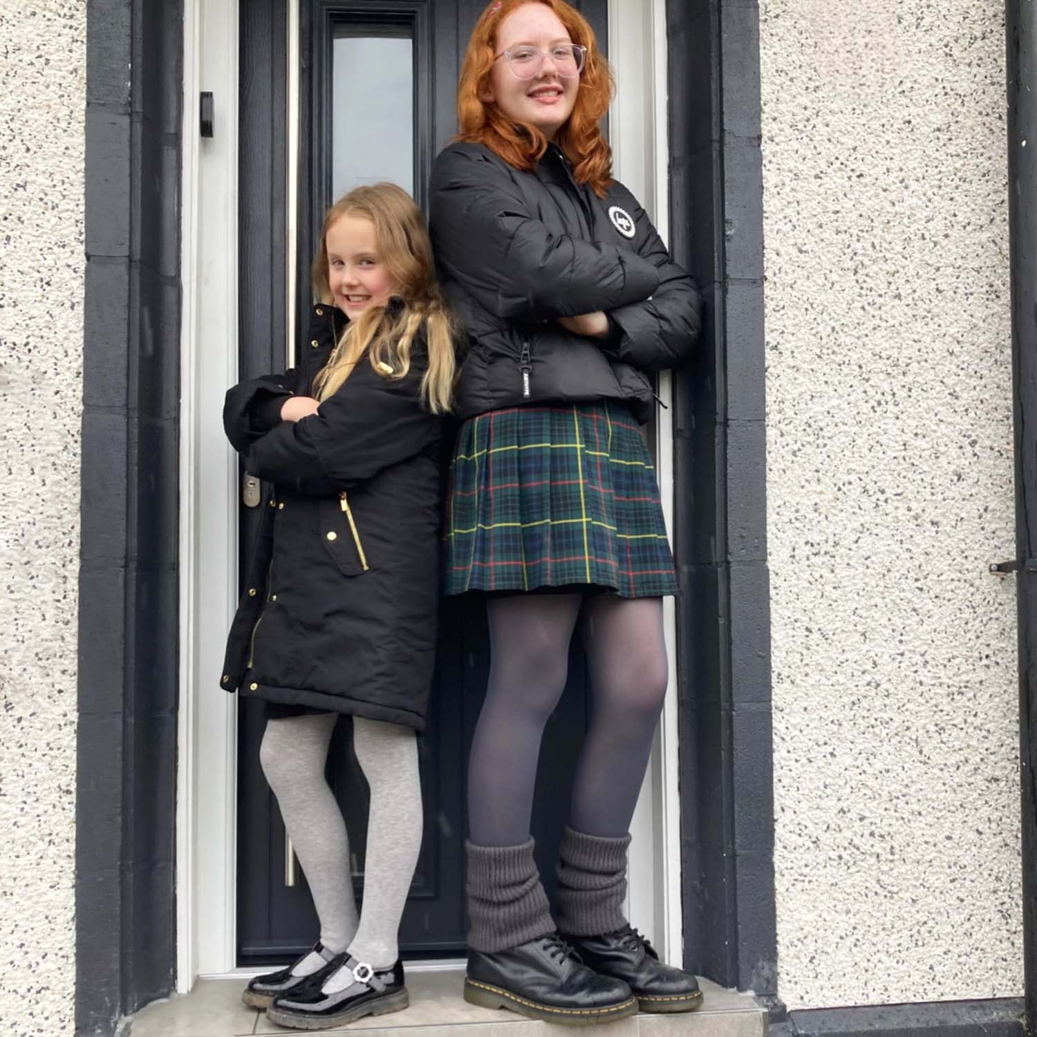 Katoenen kindermaillot - Grijs gemêleerd