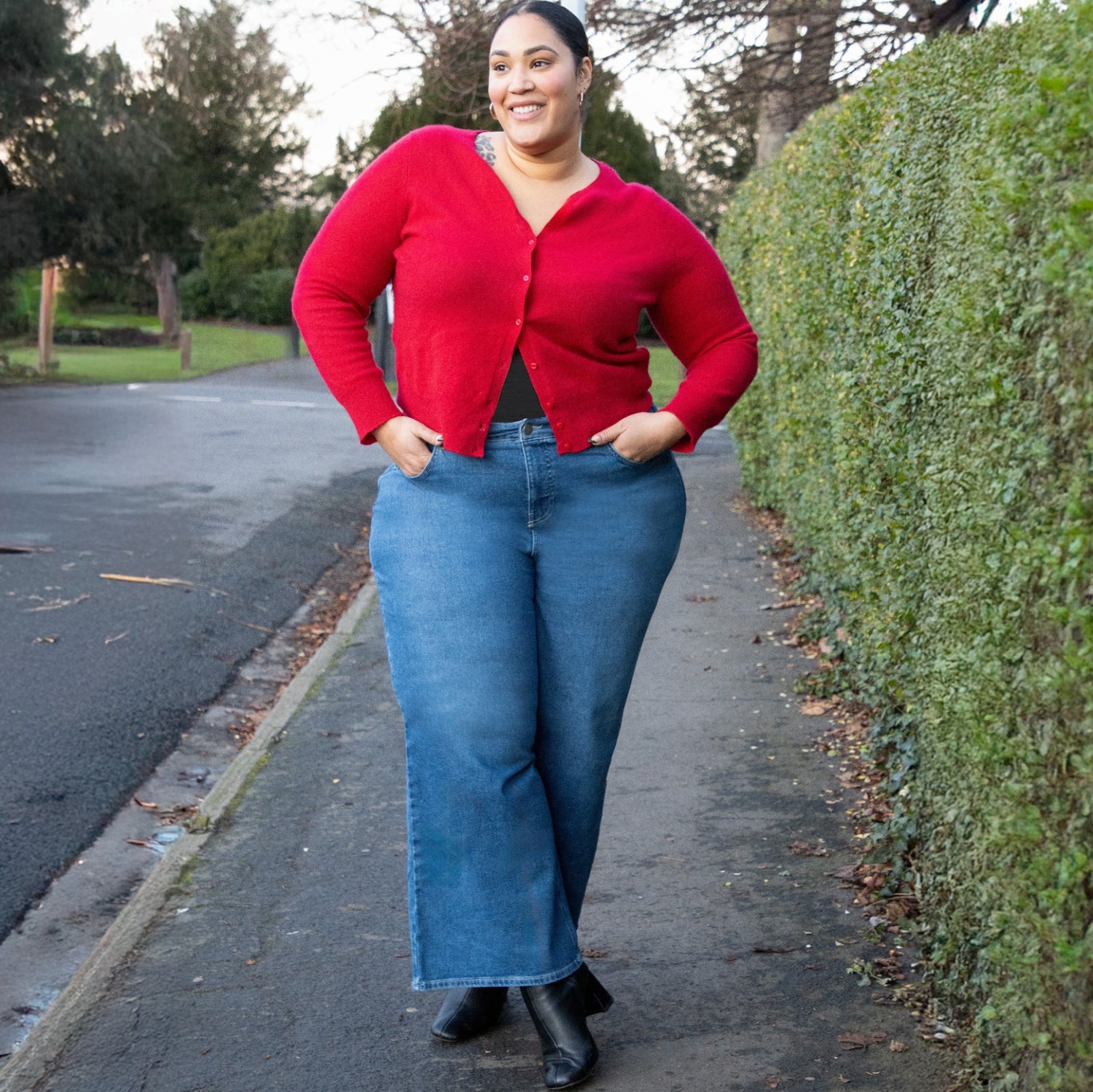Biologische jeans met wijde pijpen - Atlantic