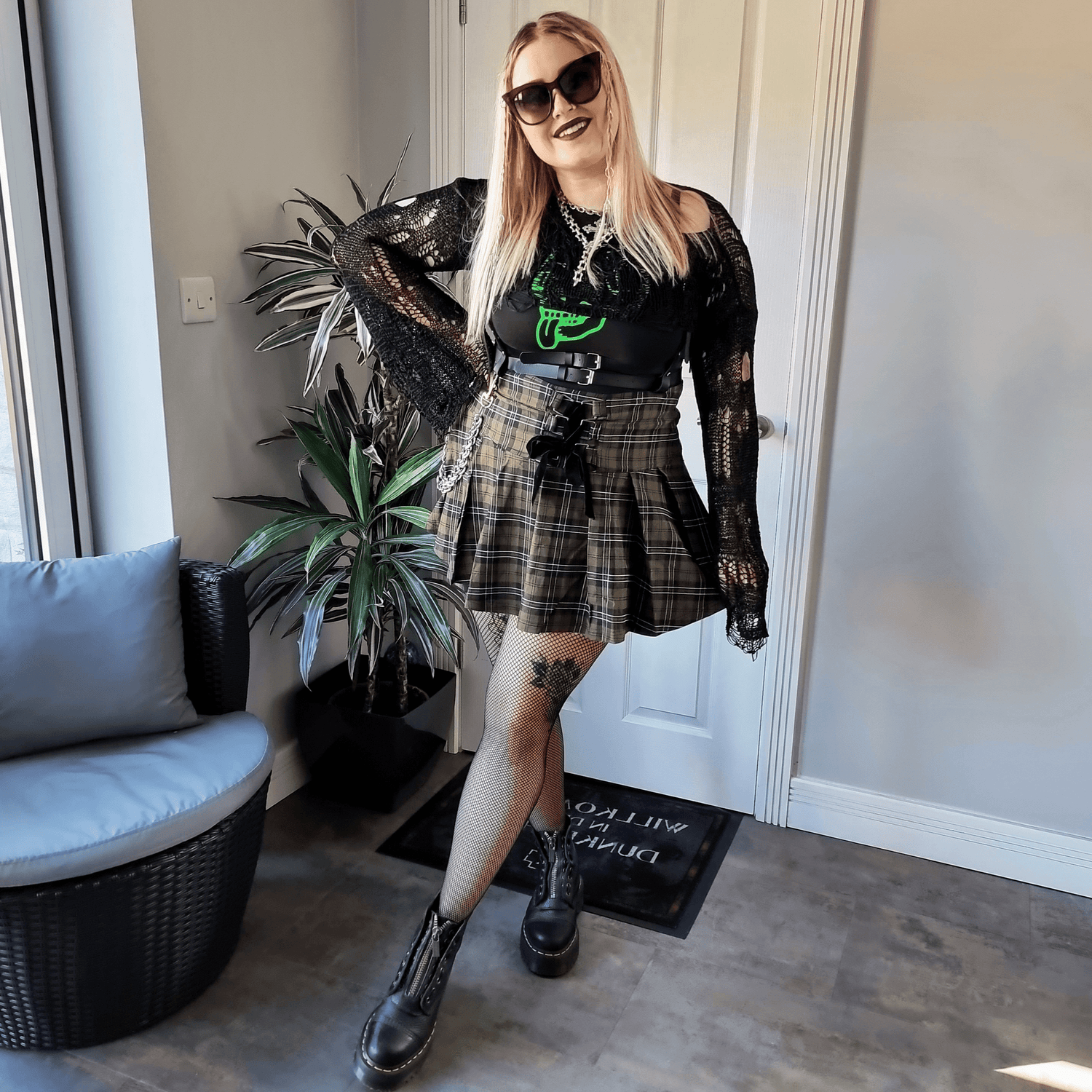 Thighs the Limit Visnetten - Zwart
