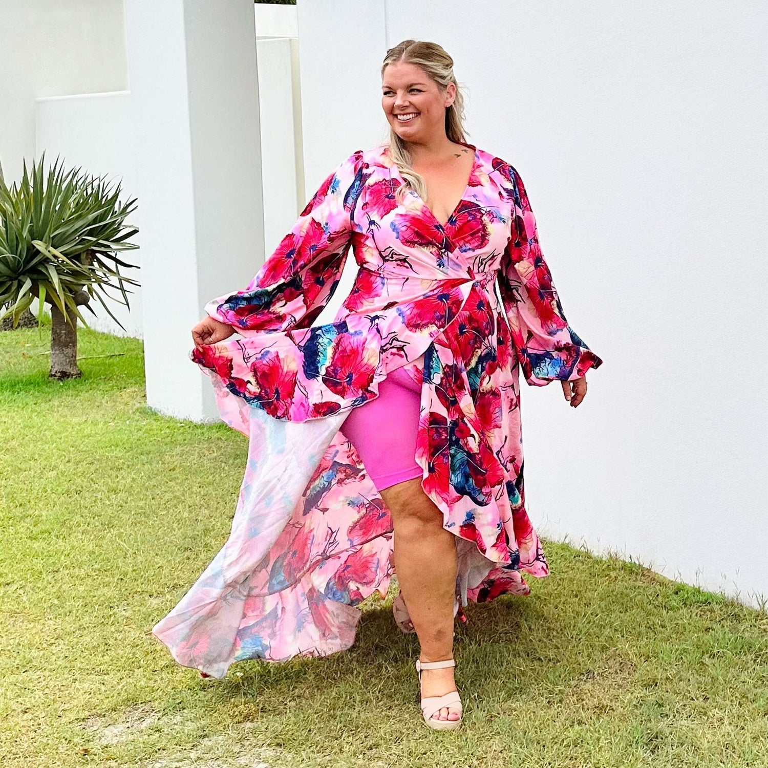 Blijf Kalm Kopvoorn Wrijven Shorts - Pink Lady