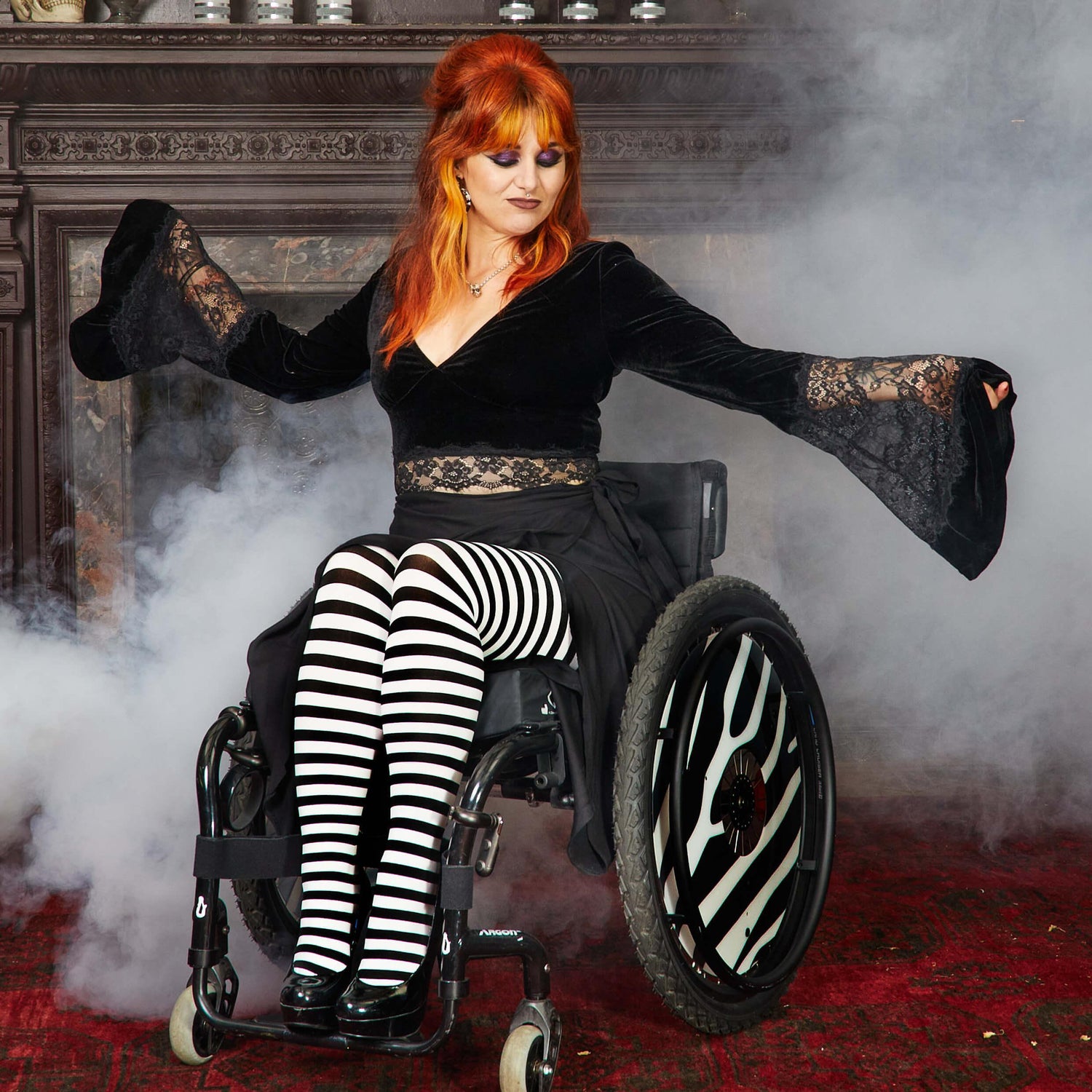 Gestreepte Panty's - Witch