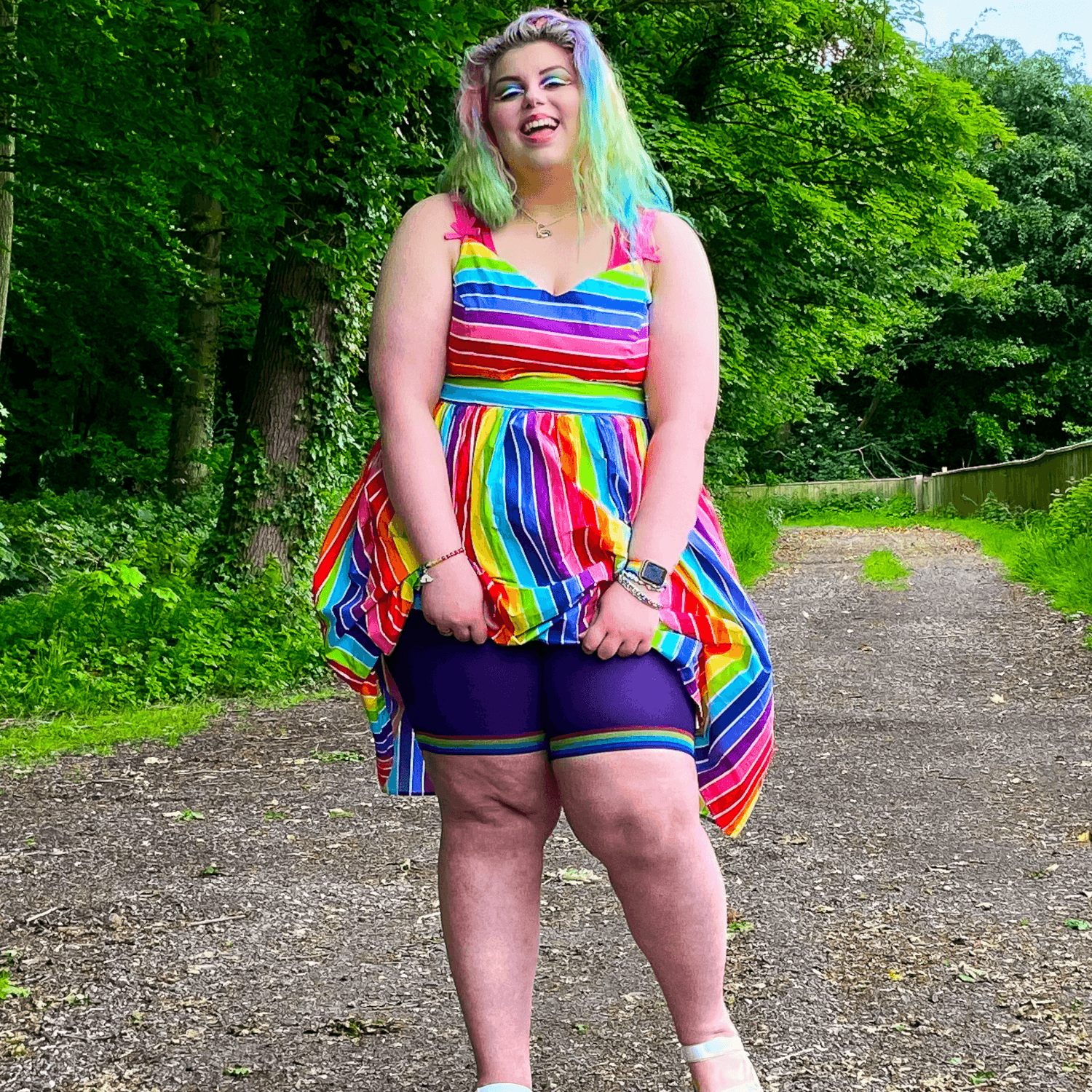 Blijf Kalm Kopvoorn Wrijven Shorts - Pride - Human Nature