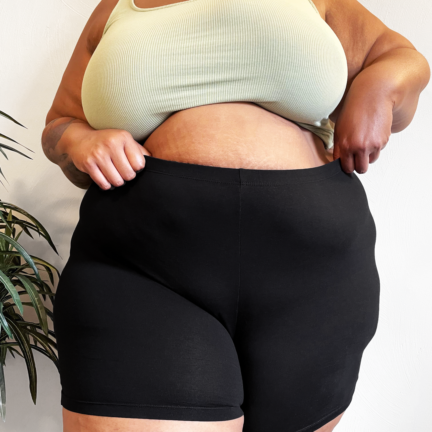 Organic Katoenen Femme Boxer Shorts - Zwart