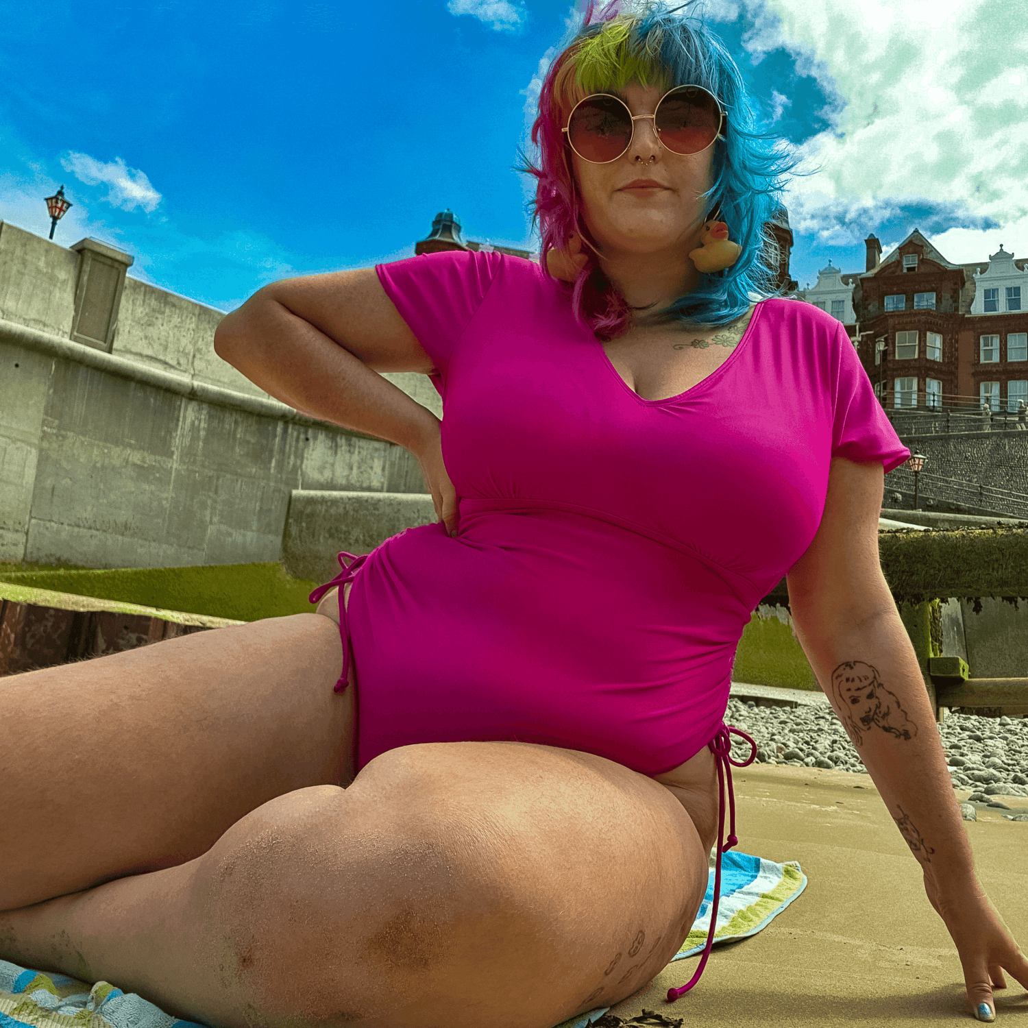 Badpak - Laat me het geld zien - Hot Pink - Snag