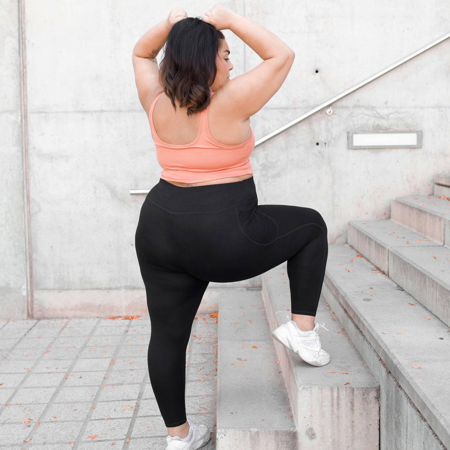 Squat Proof Korte Legging - Zwart