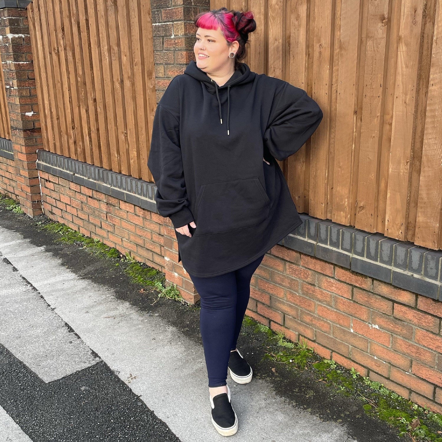 Organic katoenen lange hoodie