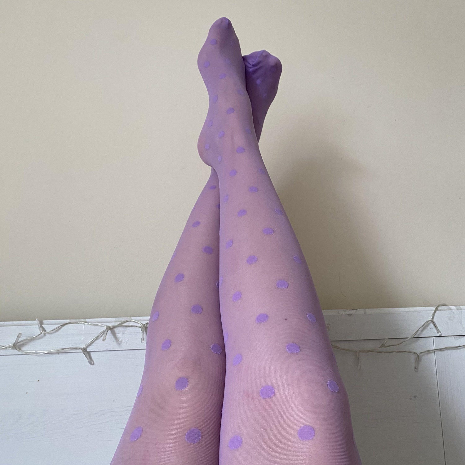 Stippel panty - Cassis de Violet