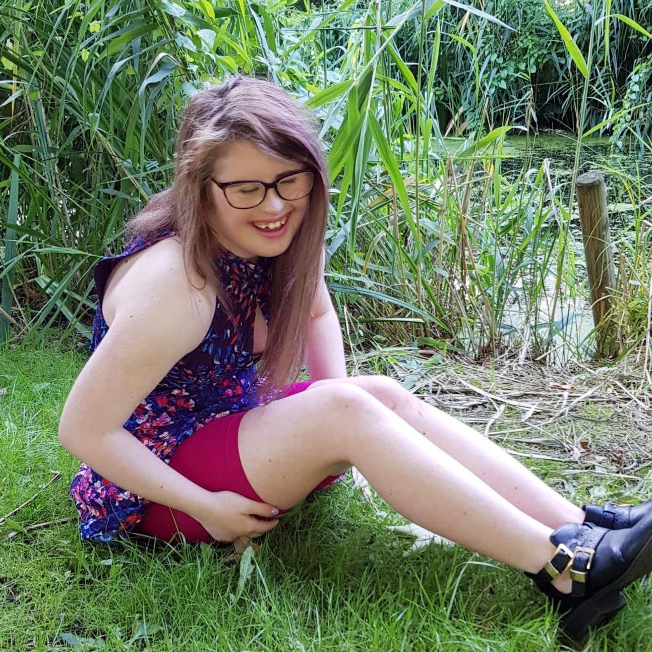 Tween Blijf Kalm Shorts - Raspberry Pie